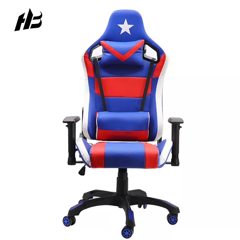 Gaming Chair Ergonomic Leather Swivel Recliner Ergonomic 3d Armrestracing Anji Gaming Chair Blue