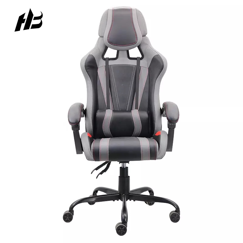 Gaming Chair Unique Design Massage Pu Leather Led Rgb Luxury Racing Gaming Chair with Footrest