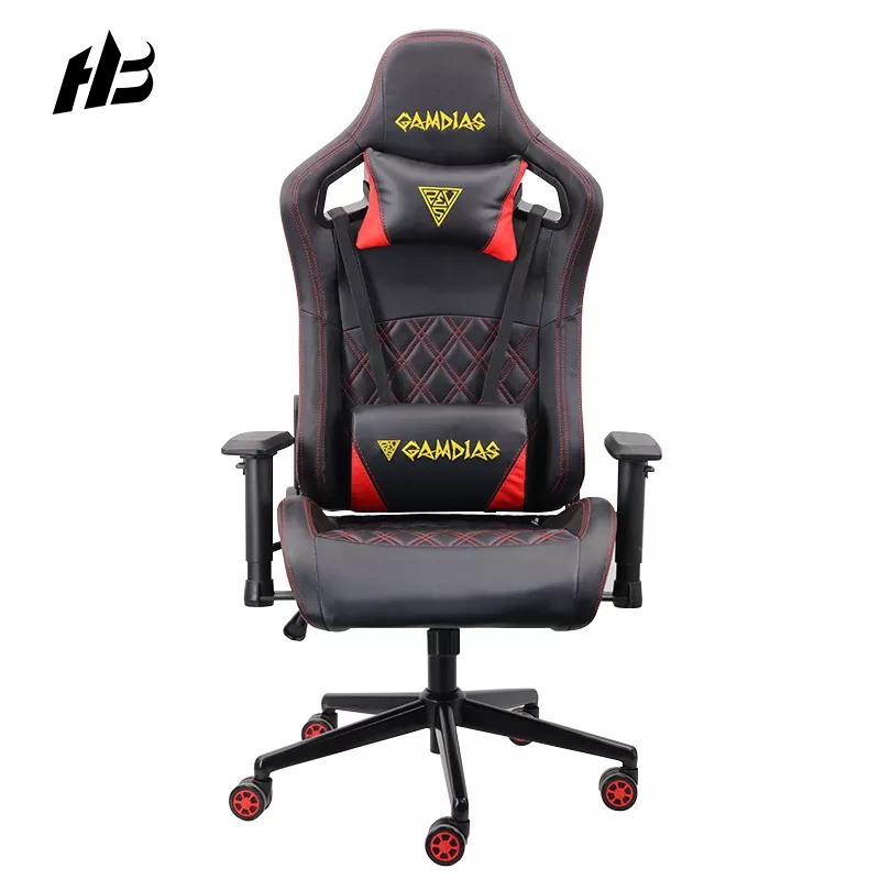 New Arrival 2022 Rgb Pu Leather Gaming Chair Black Red Racing Adjustable Chairs Gamers Cheap Gaming Chair