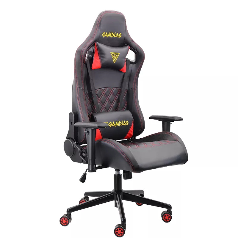 New Arrival 2022 Rgb Pu Leather Gaming Chair Black Red Racing Adjustable Chairs Gamers Cheap Gaming Chair