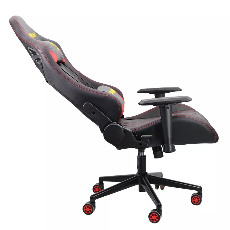 New Arrival 2022 Rgb Pu Leather Gaming Chair Black Red Racing Adjustable Chairs Gamers Cheap Gaming Chair